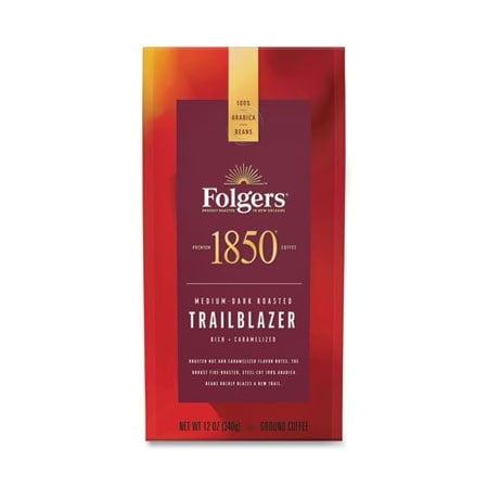 Smuckers 1850, COFFEE, TRAILBLAZER, DARK ROAST, GROUND, 12 OZ BAG 60515EA